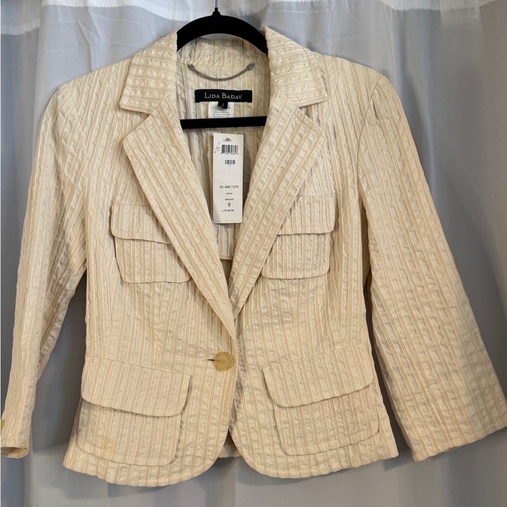 NWT Lida Baday Textured Blazer – Made in Canada – $740 Retail